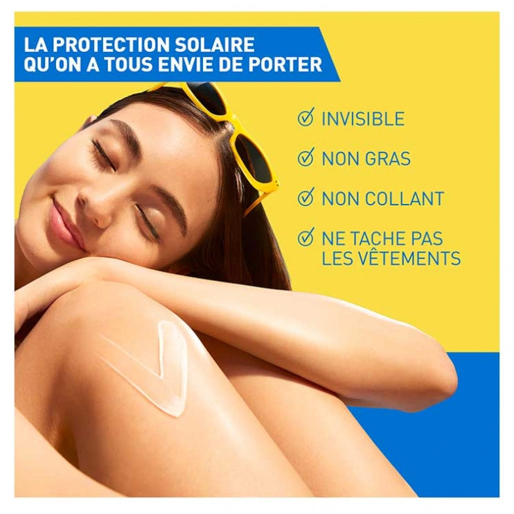 Cerave Invisible hydrating sun milk SPF 30 high protection face and body 75ml (2.54 fl oz)