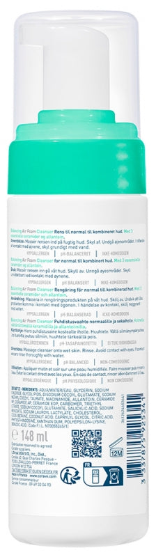 Cerave Face Mousse Nettoyante Équilibrante Peaux Normales à Mixtes 148ml