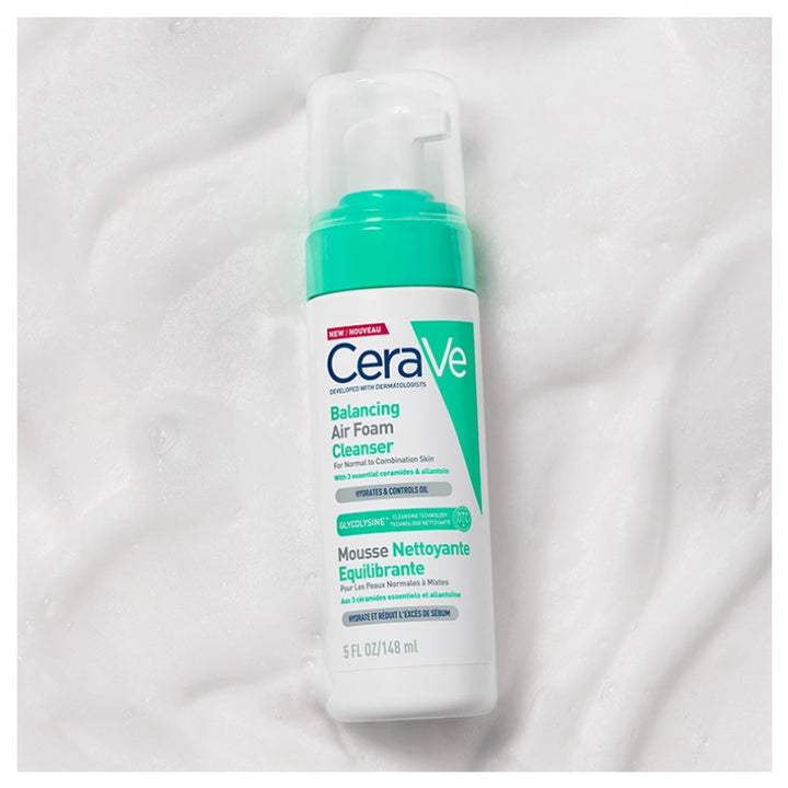 Cerave Face Mousse Nettoyante Équilibrante Peaux Normales à Mixtes 148ml