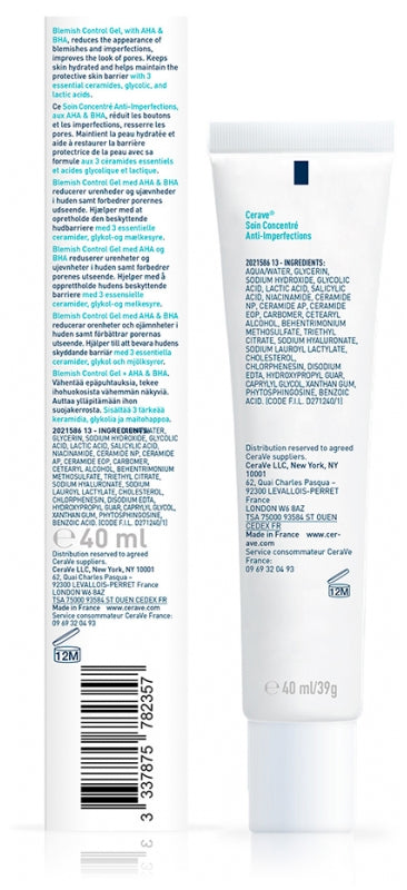 Cerave Face Soin Concentré Anti-Imperfections Blemished and acne-prone skin 40ml (1.35fl oz)
