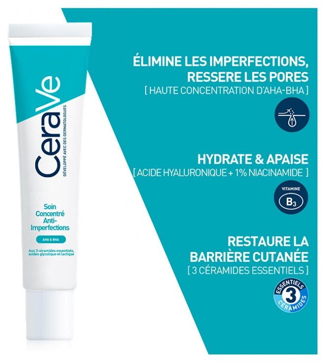 Cerave Face Soin Concentré Anti-Imperfections Blemished and acne-prone skin 40ml (1.35fl oz)