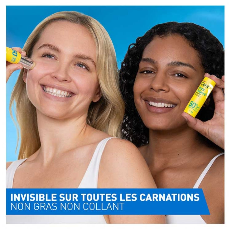 Cerave Invisible SPF50+ stick solar de alta protección 8g