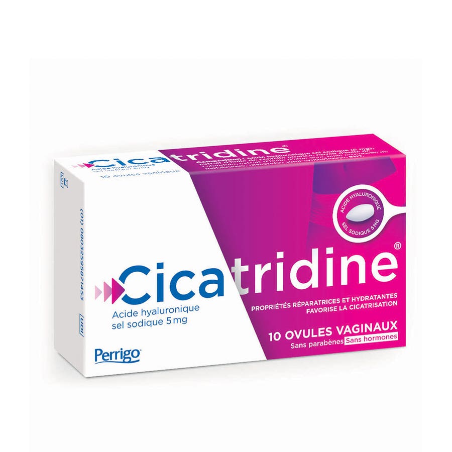 Cicatridine Vaginal Pessaries 10 Cicatrisation et Sécheresse Intime x10 - FrenchBeautyHub