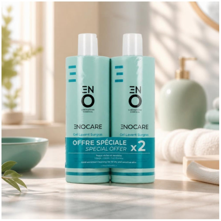 ENO Laboratoire Codexial Enocare Superfatted Cleansing Gel 400ml x2 (13.52 fl oz x2)