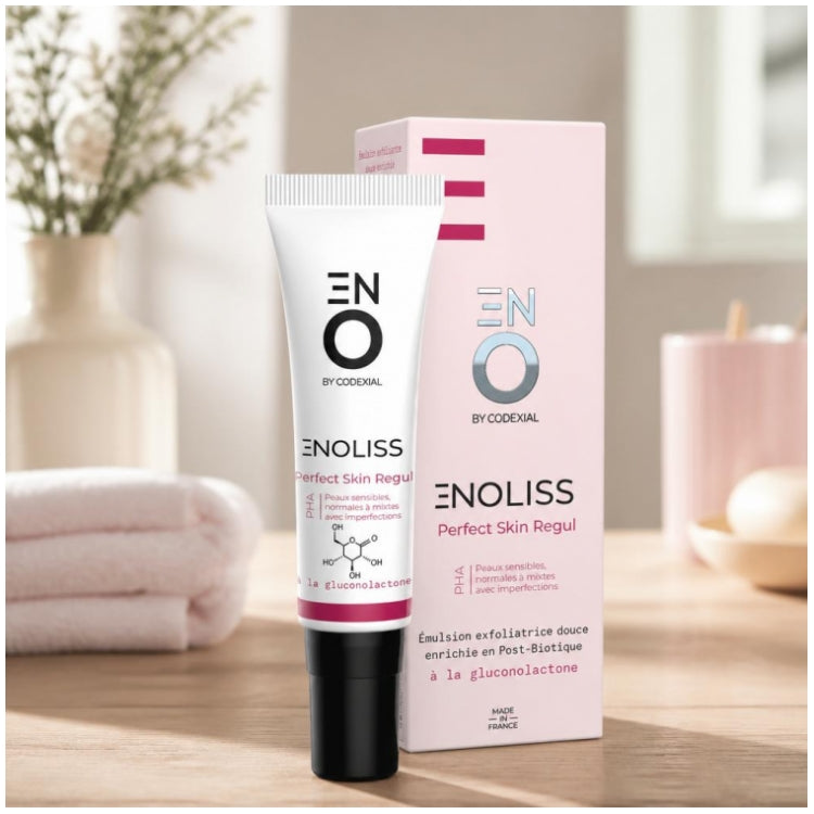 ENO Laboratoire Codexial Enoliss Emulsão Esfoliante Suave Reguladora da Pele Perfeita para Pele Sensível Normal a Mista 30ml