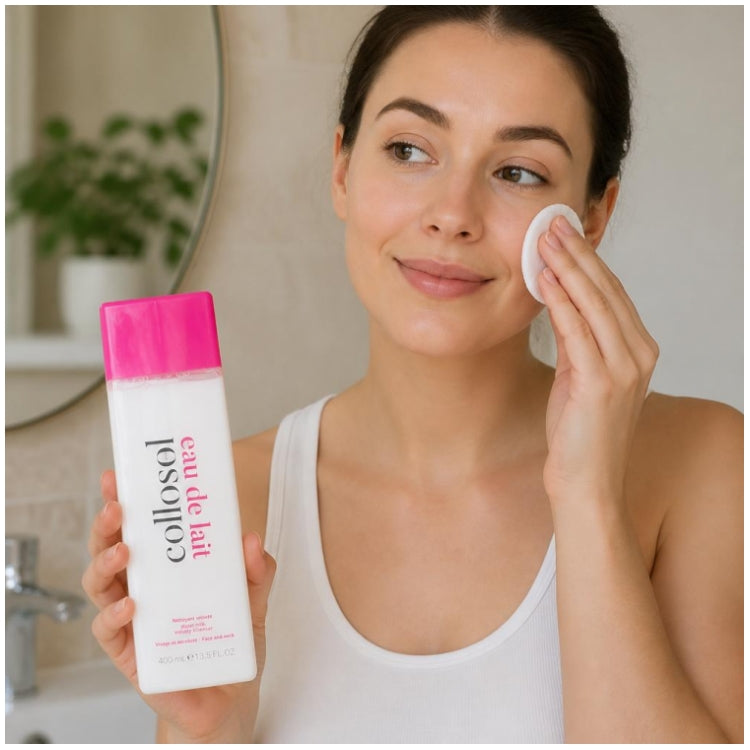 Collosol Eau De Lait Loción limpiadora facial y desmaquillante 400ml