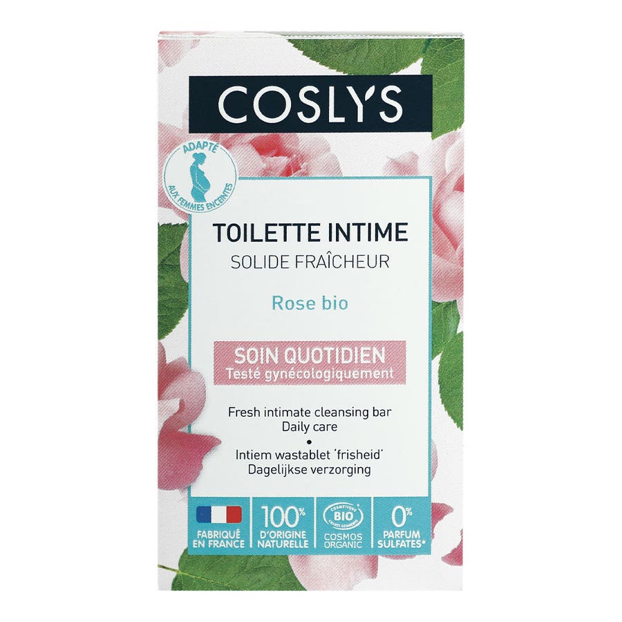 Coslys Fresh Solide Intima Cleanser A La Rose Bioes Delicate Mucosa 85g - FrenchBeautyHub