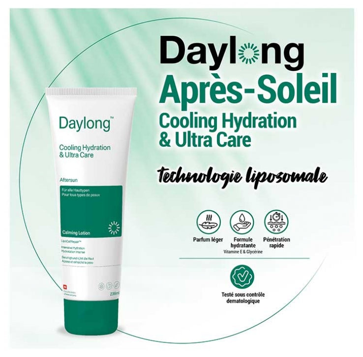 Galderma Daylong Loção pós-sol refrescante para hidratação e cuidado intensivo 236 ml