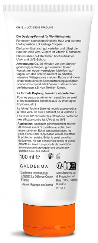 Galderma Daylong Extreme SPF50+ Sun Lotion 100ml (3.38 fl oz)