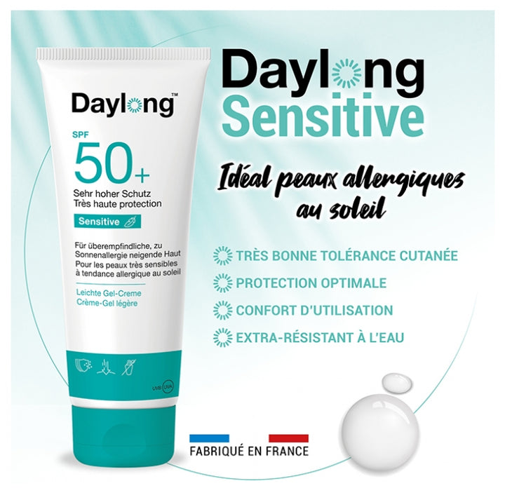 Galderma Daylong Sensitive Light Gel Suncare Cream SPF50+ (Sunscreens) 200ml (6.76fl oz)