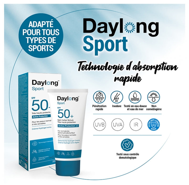 Galderma Daylong Sport Crème solaire hydrogel extra légère 50ml