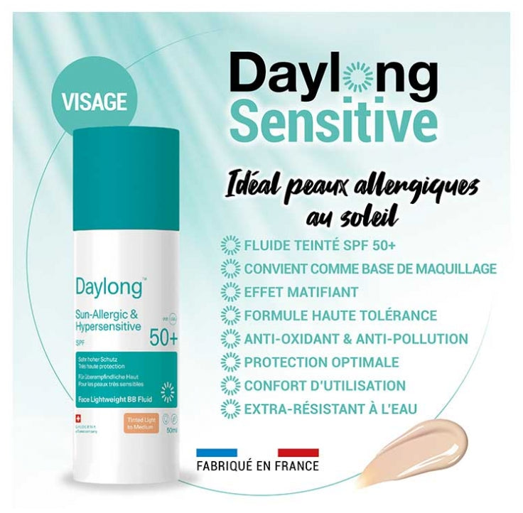 Galderma Daylong سائل ملون للوجه Light to Medium SPF50+ 50 ml