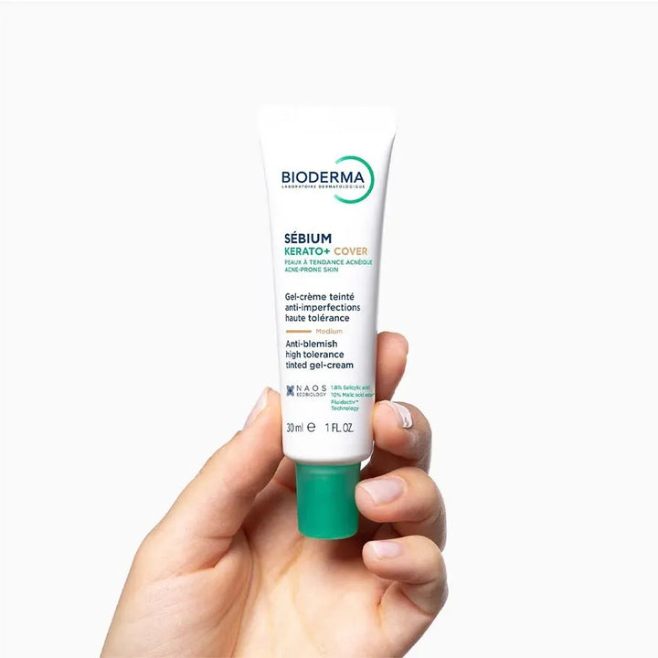 Bioderma Sébium Kerato + Tinted Cover Cream medium coverage, blemish control 30ml (1.01 fl oz)