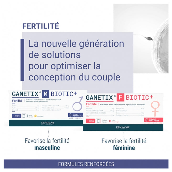 Densmore Gynecology Gametix M Biotic+ Verstärkte Formel für die Fruchtbarkeit 30 Beutel