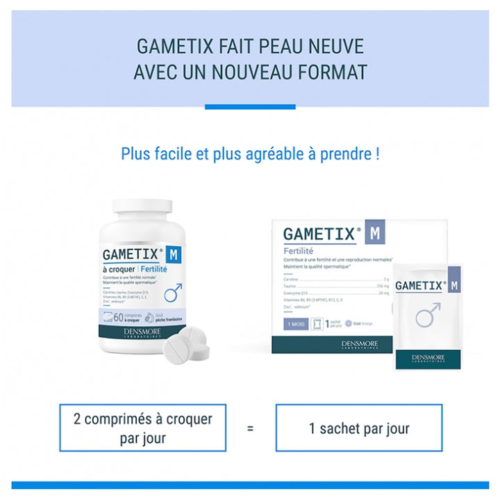 Densmore Gynecology Gametix® M Fertility L'Homme 60 comprimidos masticables 300g