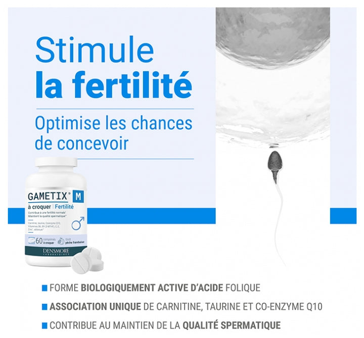 Densmore Gynecology Gametix® M Fertility L'Homme 60 comprimidos masticables 300g