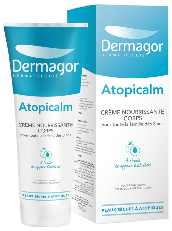 Dermagor Atopicalm Crème Corps Nourrissante pour Peaux Sèches à Tendance Atopique - 2x250ml