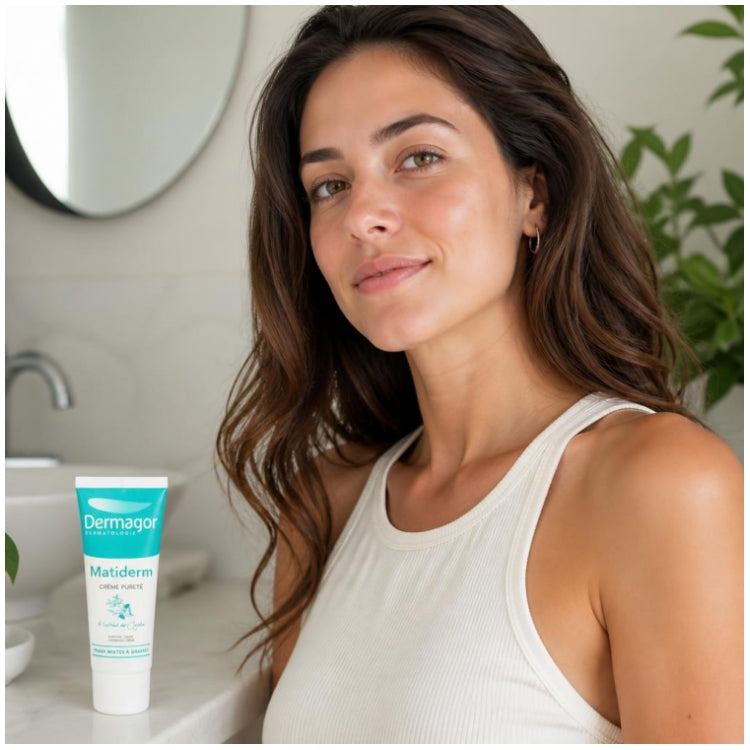 Dermagor Matiderm Purifying Cream 40ml (1.35 fl oz) for Combination to Oily Skin