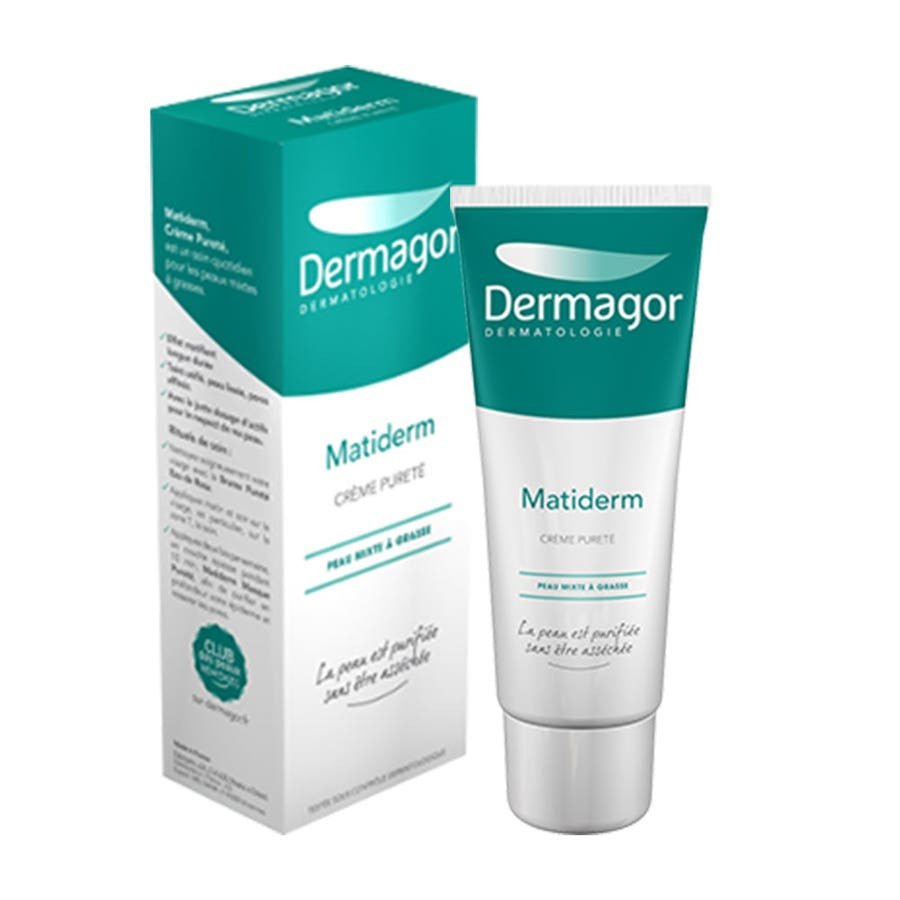 Dermagor Matiderm Purifying Cream 40ml (1.35 fl oz) for Combination to Oily Skin - FrenchBeautyHub