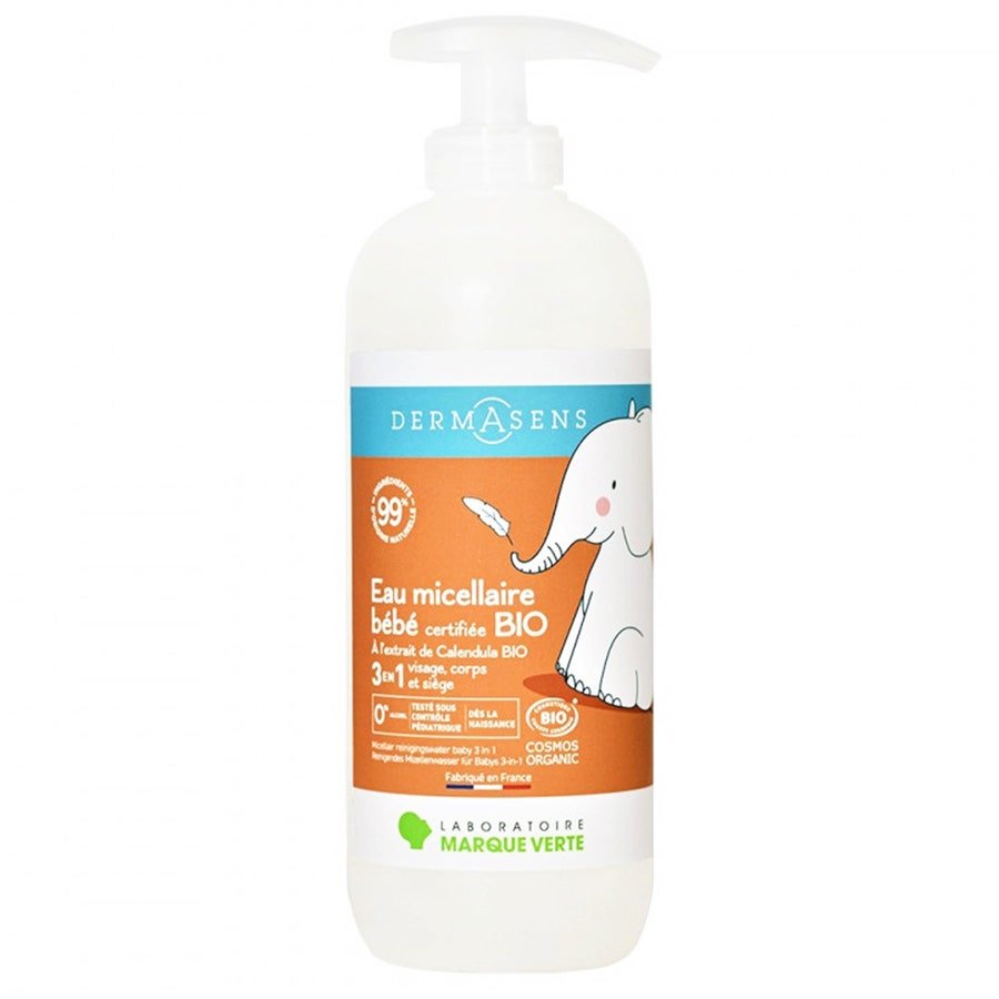 Dermasens 3 - in - 1 Organic Baby Cleansing Micellar Water 500ml (16.91fl oz) - FrenchBeautyHub