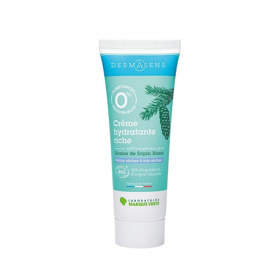 Dermasens Rich organic moisturising face cream 40ml (1.35fl oz) - FrenchBeautyHub