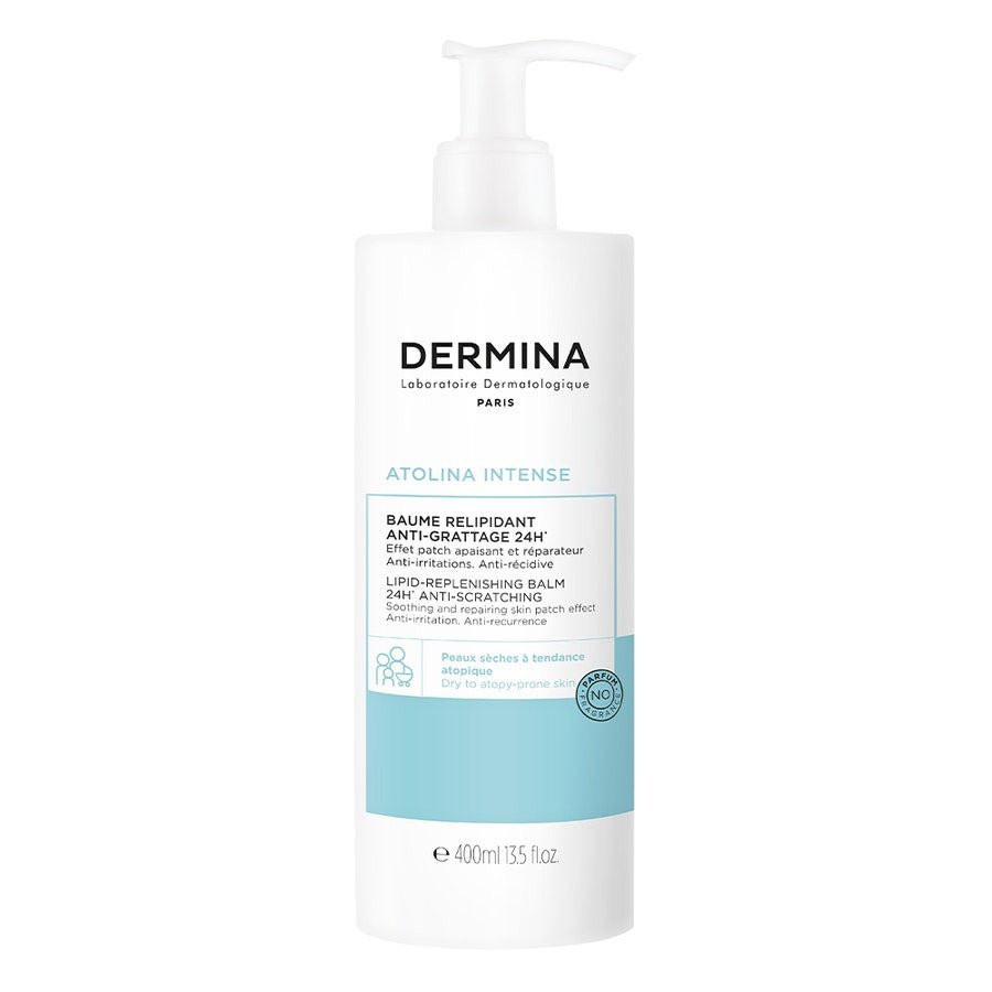 Dermina Atolina Intense Anti Scratching Repairing Balm Dry Skin Prone To Atopy 400ml (13.52fl oz) - FrenchBeautyHub