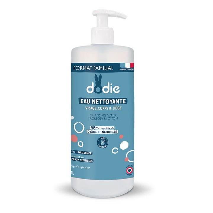Dodie 3 - in - 1 Cleansing Water From Birth 1L (33.81fl oz) - FrenchBeautyHub