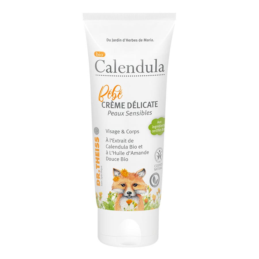 Dr. Theiss Naturwaren Bio Calendula Bébé & Maternité Delicate Cream for Sensitive Skin 75ml (2.54fl oz) - FrenchBeautyHub