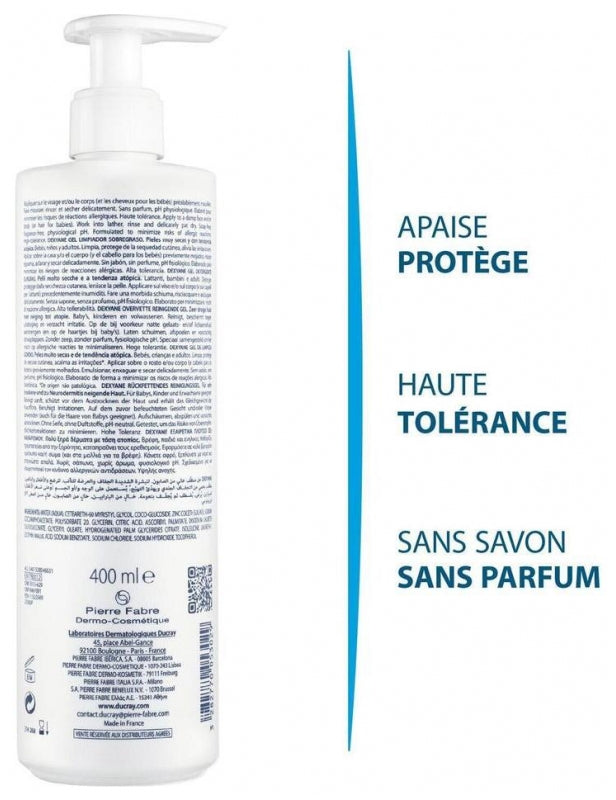 Ducray Dexyane Cleansing Gel Very Dry Skins Prone To Atopy 400ml (13.52fl oz)