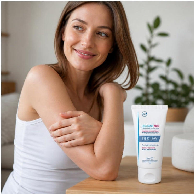 Ducray Dexyane Face, Body and Hands Cream Eczema Treatment Med 30ml (1.01fl oz)