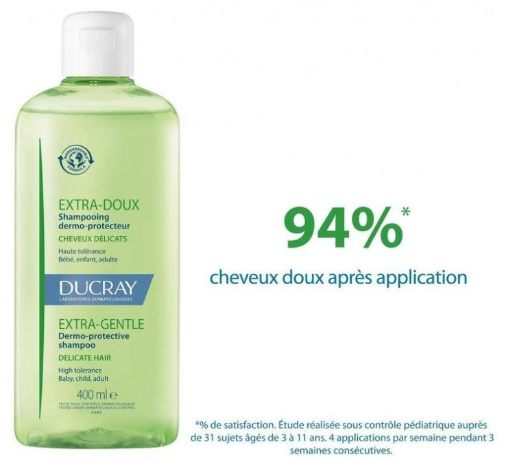 Ducray Extra-Doux Shampooing dermo-protecteur pour cheveux délicats