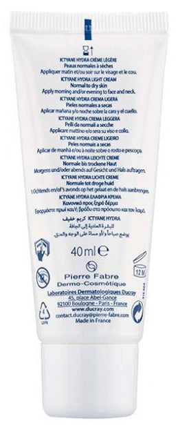 Ducray Ictyane Hydrating light soothing cream 40 ml (1.35fl oz)