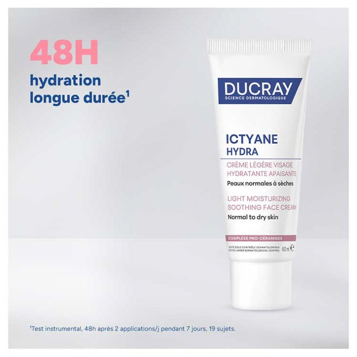 Ducray Ictyane Hydrating light soothing cream 40 ml (1.35fl oz)
