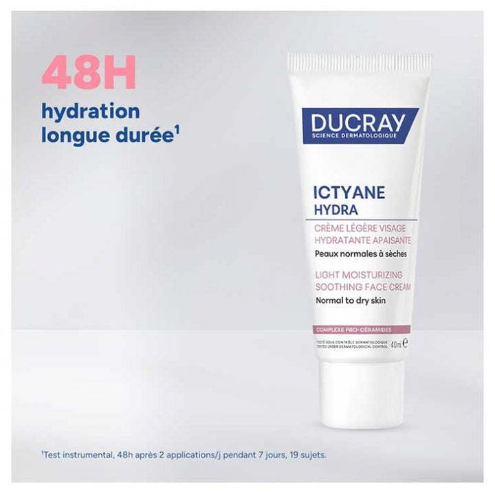 Ducray Ictyane Hydrating light soothing cream 40 ml (1.35fl oz)
