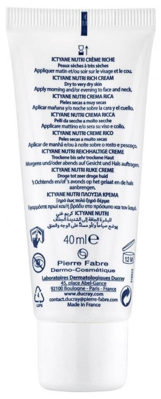 Ducray Ictyane Crema nutriente ricca 40ml