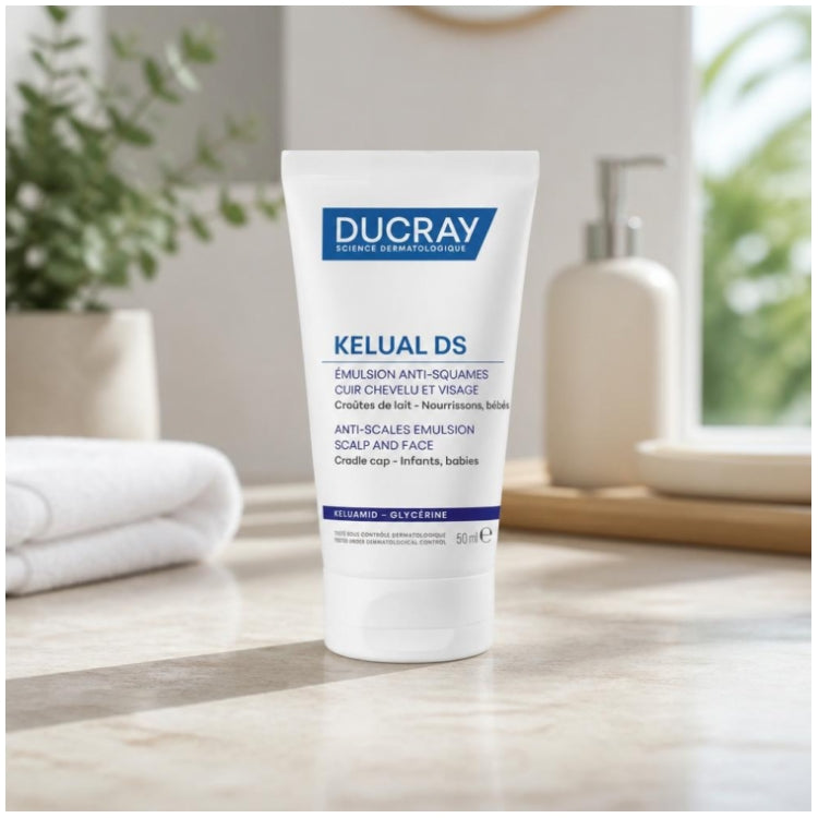 Ducray Kelual Keratoreducing Emulsion Face & Scalp, Cradle Cap 50ml (1.69fl oz)