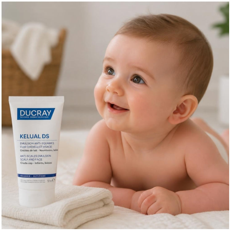 Ducray Kelual Keratoreducing Emulsion Face & Scalp, Cradle Cap 50ml (1.69fl oz)