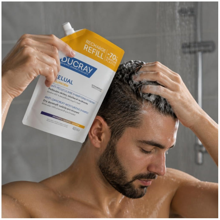Ducray Kelual Squanorm Eco-Recharge Anti-Dandruff Hydrating Shampoo 400ml (13.53fl oz)