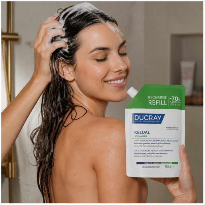 Ducray Kelual Squanorm Eco-Recharge Anti-Dandruff Regulating Shampoo 400ml (13.53fl oz)