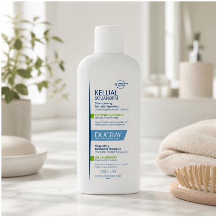 Ducray Kelual Squanorm Regulating treatment shampoo oily dandruff 200ml (6.76fl oz)