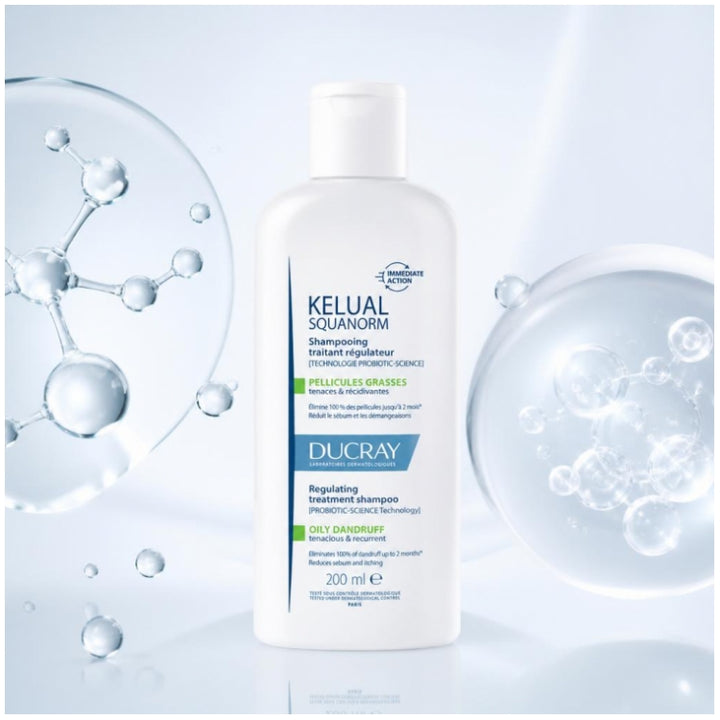 Ducray Kelual Squanorm Regulating treatment shampoo oily dandruff 200ml (6.76fl oz)