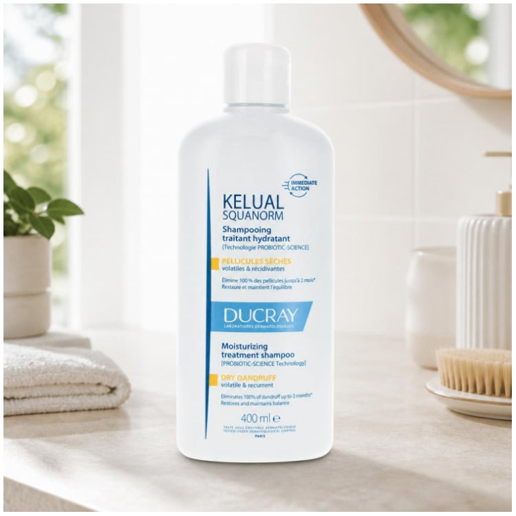 Ducray Kelual Squanorm شامبو علاجي للقشرة الجافة 400ml