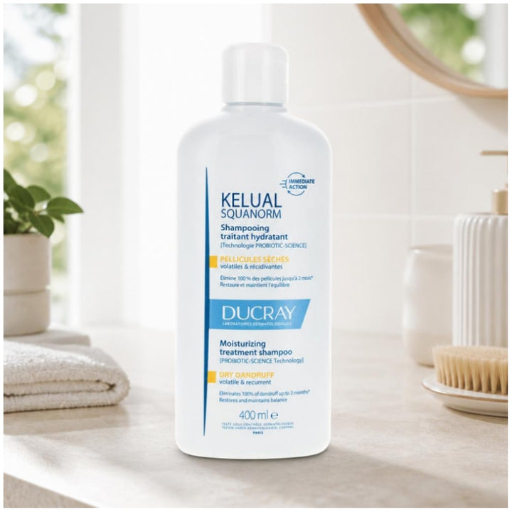 Ducray Kelual Squanorm شامبو علاجي للقشرة الجافة 400ml