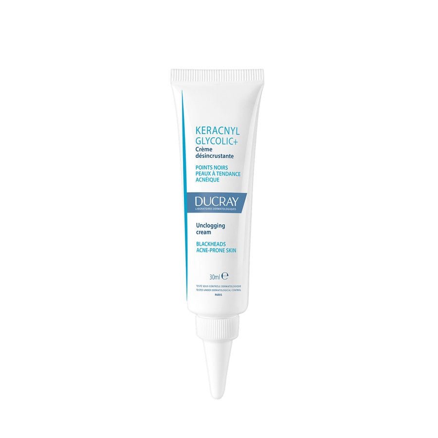 Ducray Keracnyl Glycolic+ Unclogging Cream 30ml (1.01fl oz) - FrenchBeautyHub