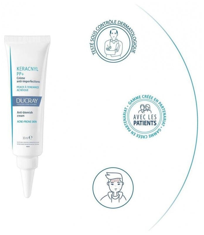 Ducray Keracnyl PP+ Anti-Blemish Cream 30ml (1.01floz)