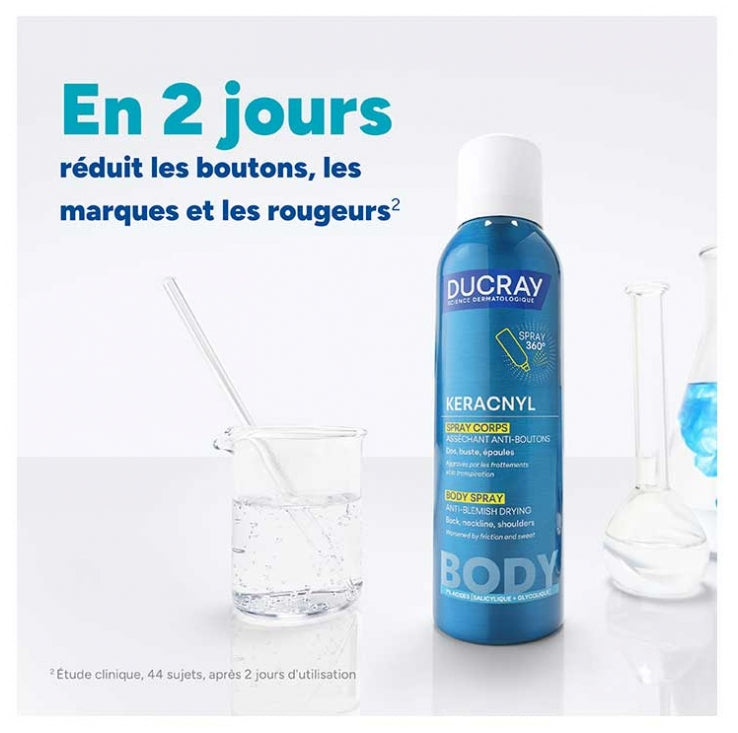 Ducray Keracnyl بخاخ جسم مجفف للبثور 150 ml