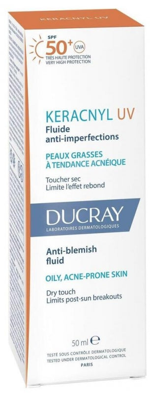 Ducray Keracnyl UV Anti-Imperfections Fluid SPF50+ 50ml (1.69 fl oz)