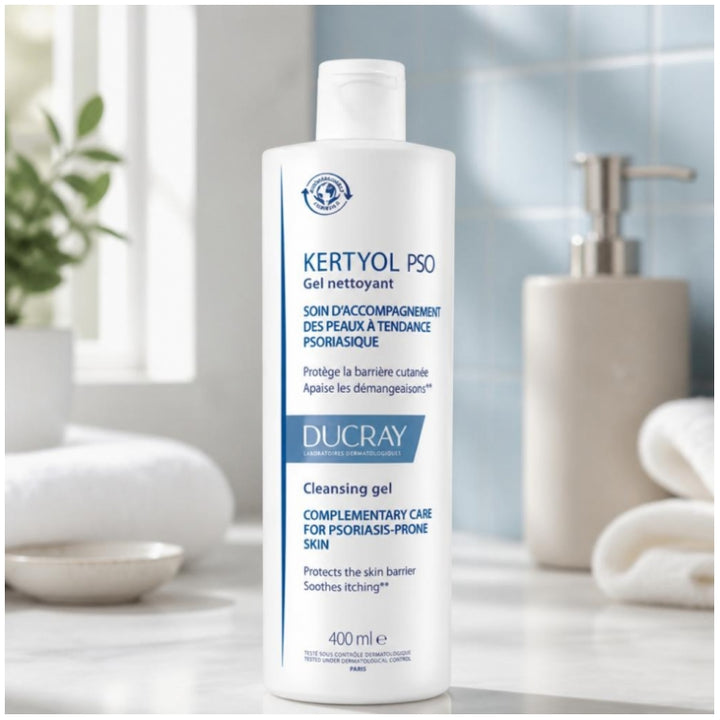 Ducray Kertyol P.S.O Ultra-Rich Cleansing Gel for Psoriatic-Prone Skin 400ml (13.52 fl oz)