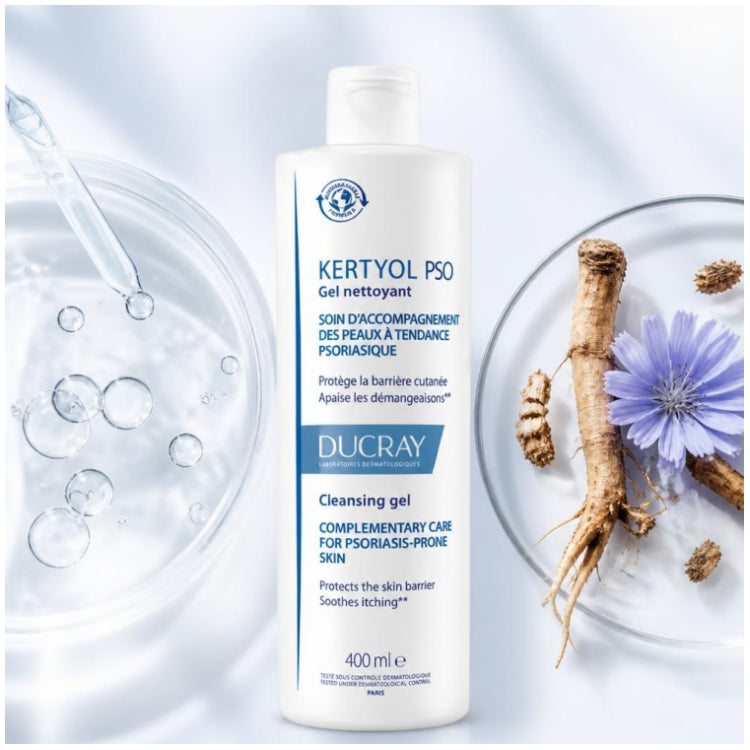 Ducray Kertyol P.S.O Ultra-Rich Cleansing Gel for Psoriatic-Prone Skin 400ml (13.52 fl oz)