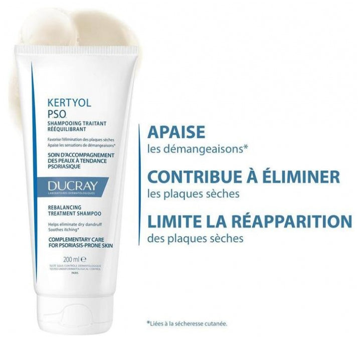 Ducray Kertyol P.S.O. Champú Tratamiento Reequilibrante 200ml